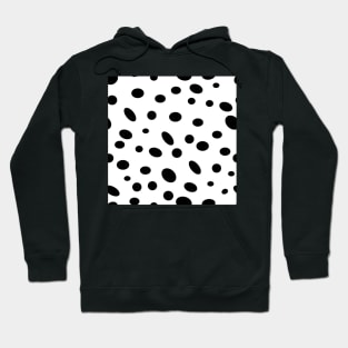 Seeing Spots black on white Hoodie